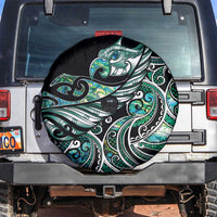 Maori Matariki - Manaia Spare Tire Cover Emerald Paua Shell