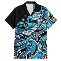 Maori Matariki - Manaia Hawaiian Shirt Galaxy Blue Paua Shell