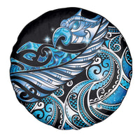 Maori Matariki - Manaia Spare Tire Cover Galaxy Blue Paua Shell