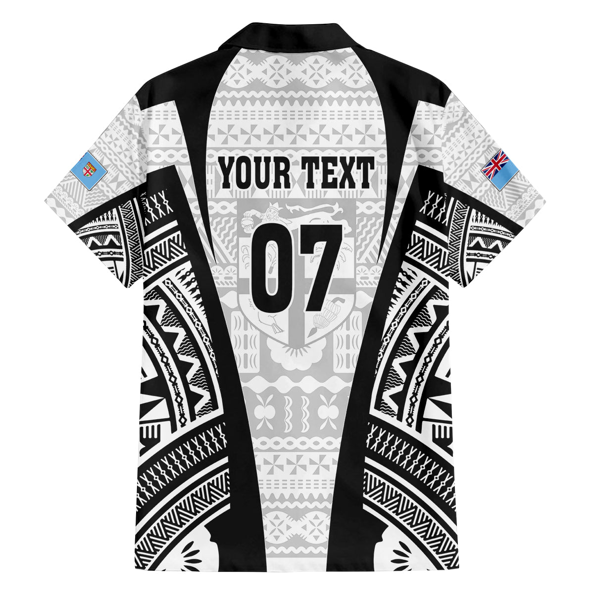 Personalised Fiji Rugby Family Matching Off Shoulder Long Sleeve Dress and Hawaiian Shirt 2023 World Cup History Makers - White Ver LT7 - Polynesian Pride