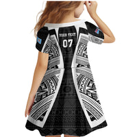 Personalised Fiji Rugby Family Matching Mermaid Dress and Hawaiian Shirt 2023 World Cup History Makers - Black Ver LT7 - Polynesian Pride
