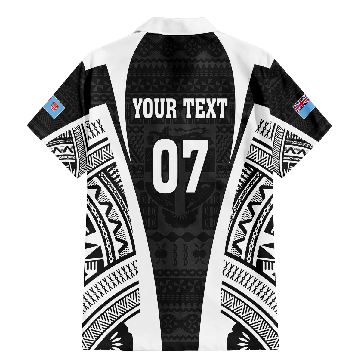 Personalised Fiji Rugby Family Matching Mermaid Dress and Hawaiian Shirt 2023 World Cup History Makers - Black Ver LT7 - Polynesian Pride
