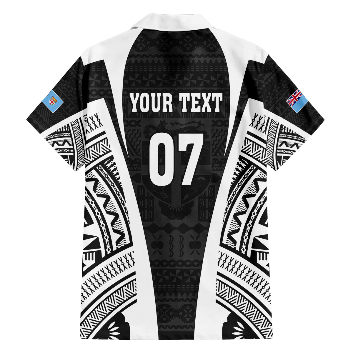 Personalised Fiji Rugby Family Matching Summer Maxi Dress and Hawaiian Shirt 2023 World Cup History Makers - Black Ver LT7 - Polynesian Pride