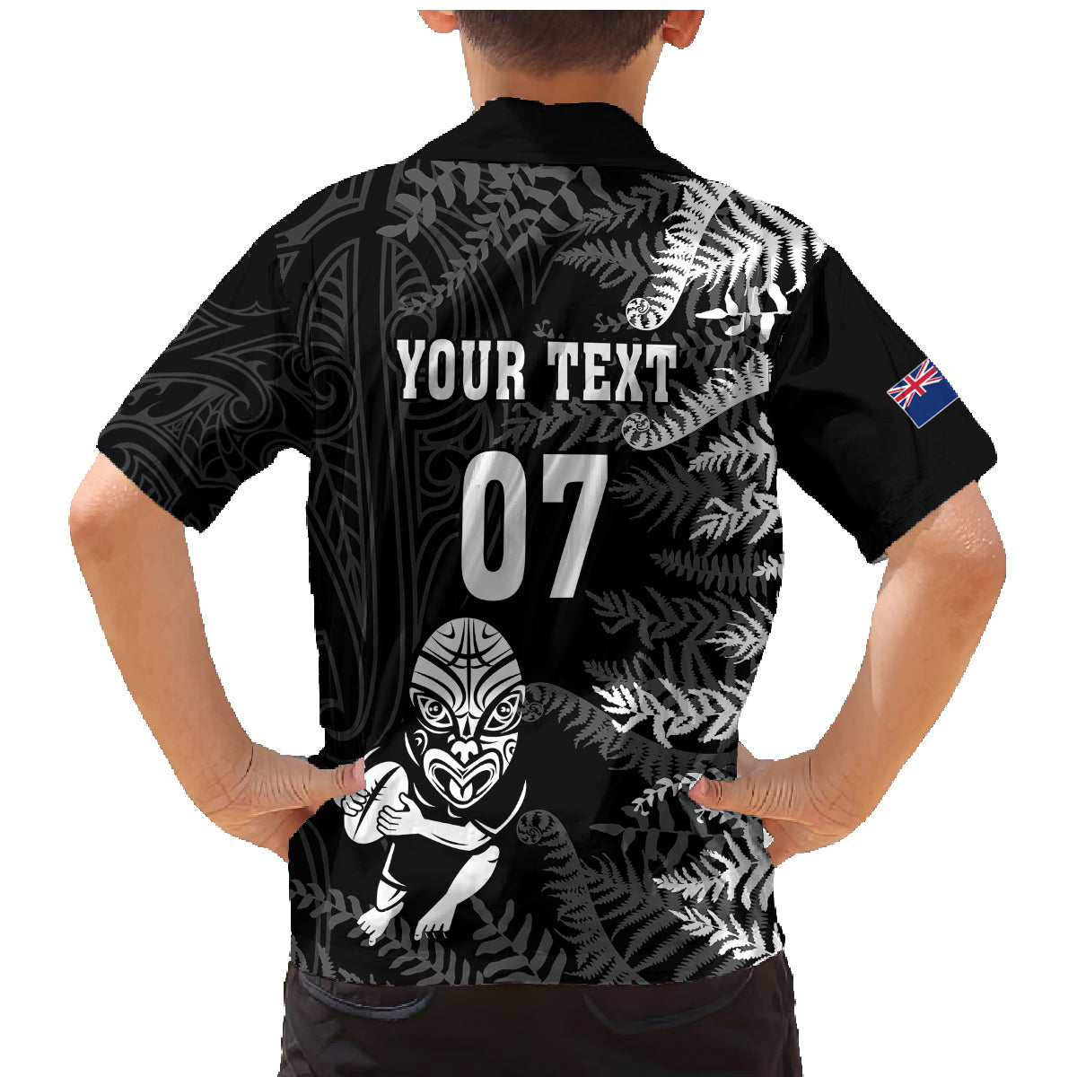 Personalised New Zealand Rugby Family Matching Mermaid Dress and Hawaiian Shirt Silver Fern Basic 2023 World Cup LT7 - Polynesian Pride