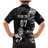 Personalised New Zealand Rugby Family Matching Mermaid Dress and Hawaiian Shirt Silver Fern Basic 2023 World Cup LT7 - Polynesian Pride