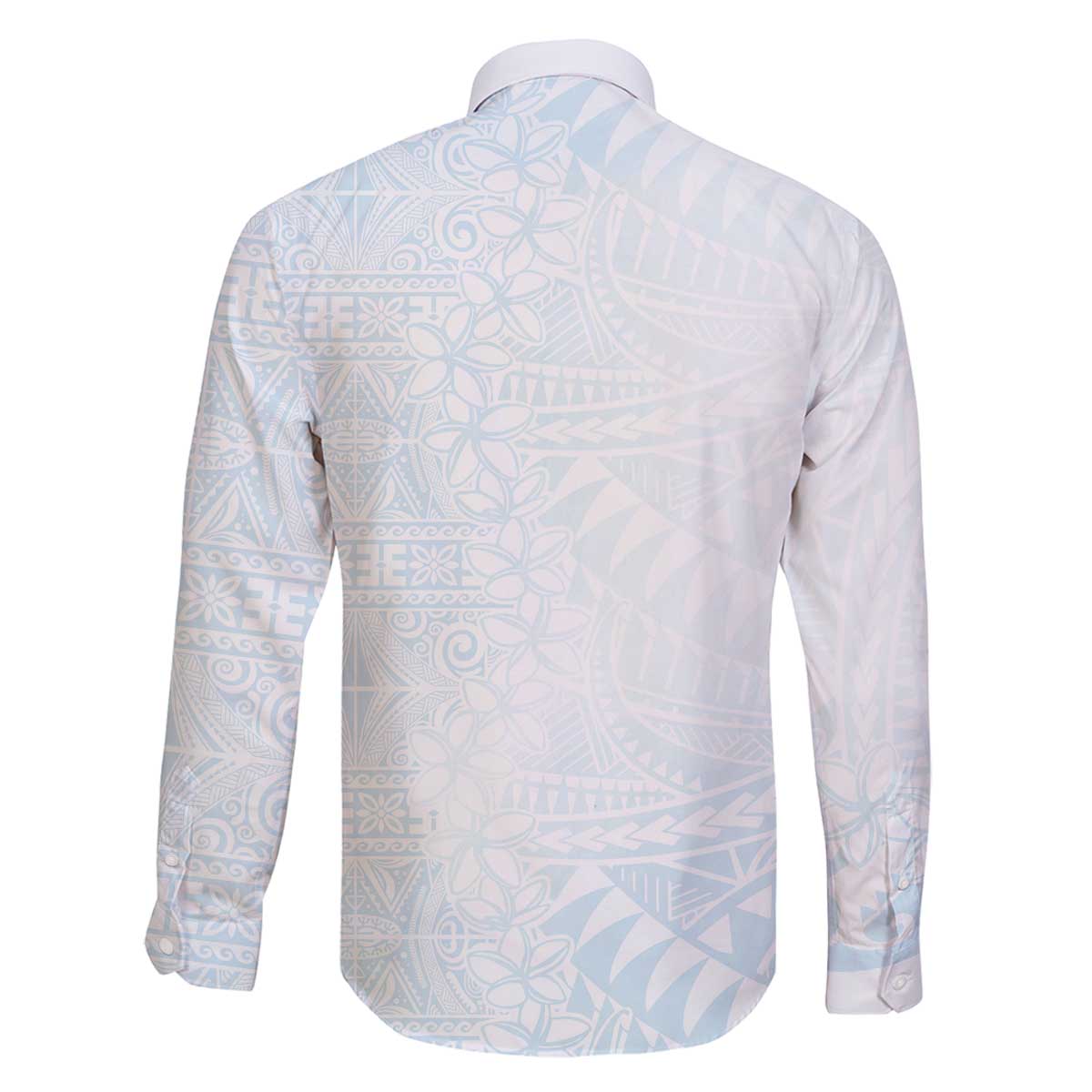 White Sunday Family Matching Off Shoulder Short Dress and Hawaiian Shirt Plumeria Tatau Mix Tapa LT7 - Polynesian Pride