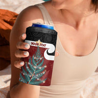 Personalised New Zealand Maori Christmas 4 in 1 Can Cooler Tumbler Xmas Fern Mix Kowhawhai LT7 - Polynesian Pride