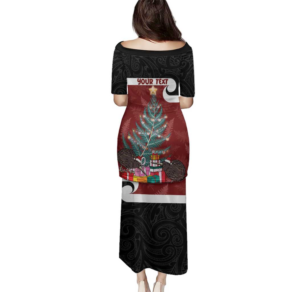 Personalised New Zealand Maori Christmas Family Matching Puletasi and Hawaiian Shirt Xmas Fern Mix Kowhawhai LT7 - Polynesian Pride