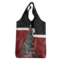 Personalised New Zealand Maori Christmas Grocery Bag Xmas Fern Mix Kowhawhai LT7 - Polynesian Pride
