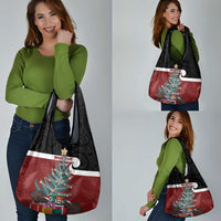 Personalised New Zealand Maori Christmas Grocery Bag Xmas Fern Mix Kowhawhai LT7 - Polynesian Pride