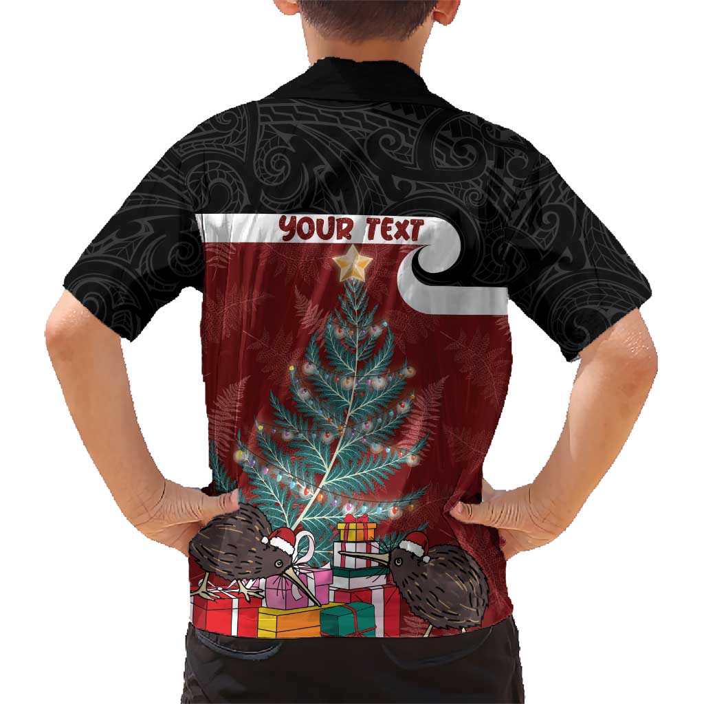 Personalised New Zealand Maori Christmas Hawaiian Shirt Xmas Fern Mix Kowhawhai LT7 - Polynesian Pride