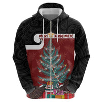 Personalised New Zealand Maori Christmas Hoodie Xmas Fern Mix Kowhawhai LT7 - Polynesian Pride