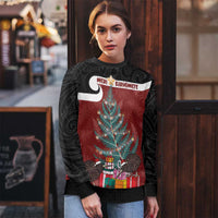 Personalised New Zealand Maori Christmas Ugly Christmas Sweater Xmas Fern Mix Kowhawhai LT7 - Polynesian Pride