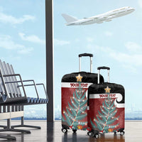 Personalised New Zealand Maori Christmas Luggage Cover Xmas Fern Mix Kowhawhai LT7 - Polynesian Pride