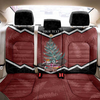 Personalised New Zealand Christmas Back Car Seat Cover Xmas Fern and Kiwi Birds LT7 - Polynesian Pride