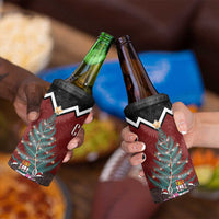 Personalised New Zealand Christmas 4 in 1 Can Cooler Tumbler Xmas Fern and Kiwi Birds LT7 - Polynesian Pride