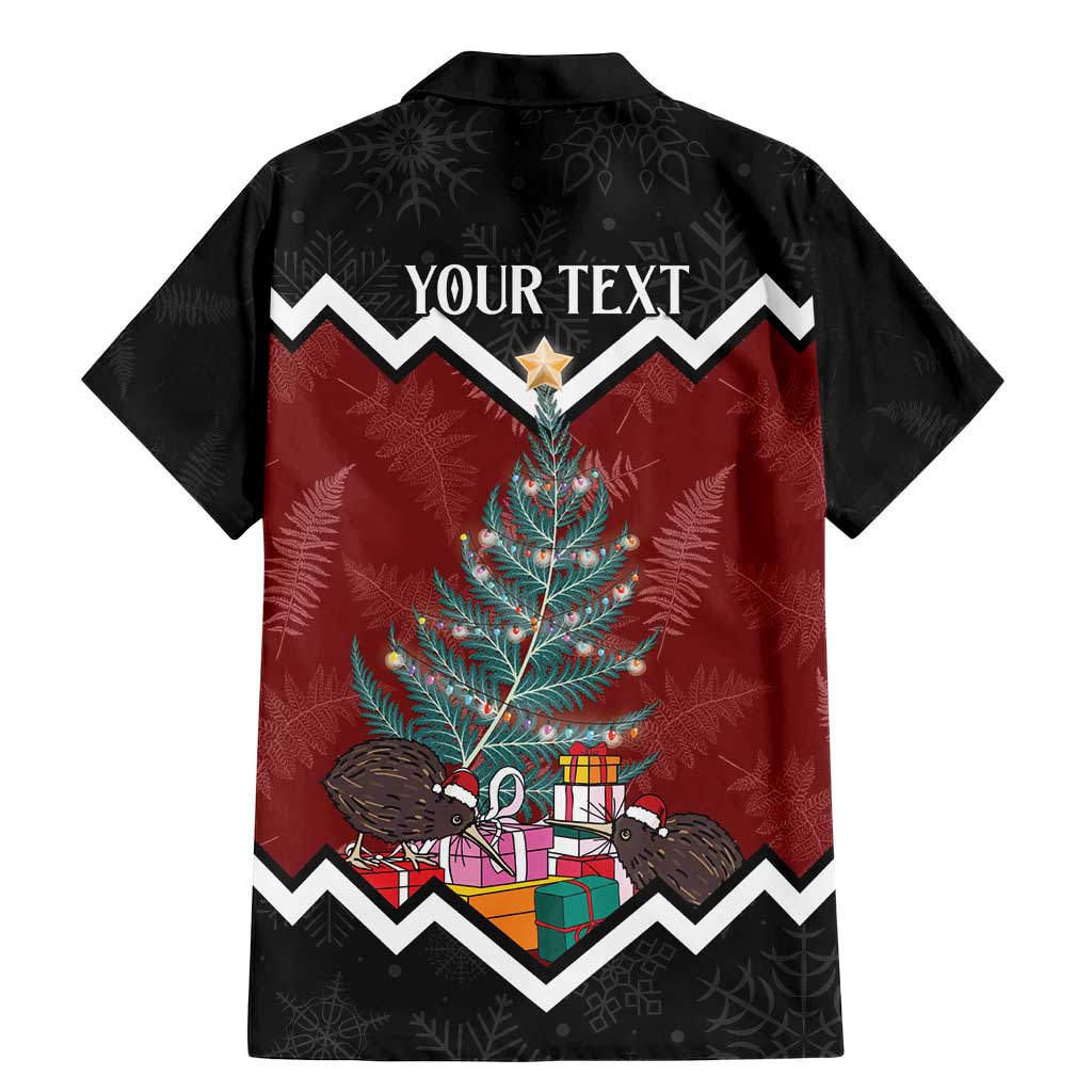 Personalised New Zealand Christmas Family Matching Mermaid Dress and Hawaiian Shirt Xmas Fern and Kiwi Birds LT7 - Polynesian Pride