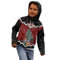 Personalised New Zealand Christmas Kid Hoodie Xmas Fern and Kiwi Birds LT7 - Polynesian Pride