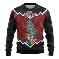 Personalised New Zealand Christmas Ugly Christmas Sweater Xmas Fern and Kiwi Birds LT7 - Polynesian Pride