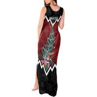 Personalised New Zealand Christmas Tank Maxi Dress Xmas Fern and Kiwi Birds LT7 - Polynesian Pride