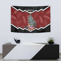 Personalised New Zealand Christmas Tapestry Xmas Fern and Kiwi Birds