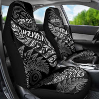 Aotearoa Personalized Lawn Bowls Maori Car Seat Cover New Zealand Black Tribal Silver Fern LT7 - Polynesian Pride