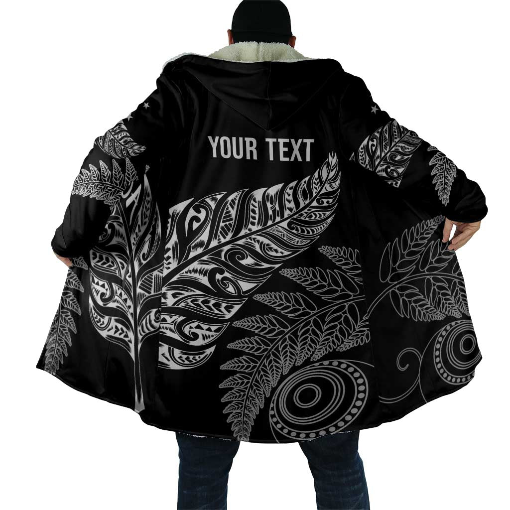 Aotearoa Personalized Lawn Bowls Maori Cloak New Zealand Black Tribal Silver Fern - Polynesian Pride