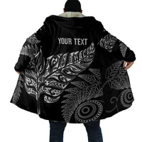 Aotearoa Personalized Lawn Bowls Maori Cloak New Zealand Black Tribal Silver Fern - Polynesian Pride