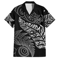 Aotearoa Personalized Lawn Bowls Maori Hawaiian Shirt New Zealand Black Tribal Silver Fern - Polynesian Pride
