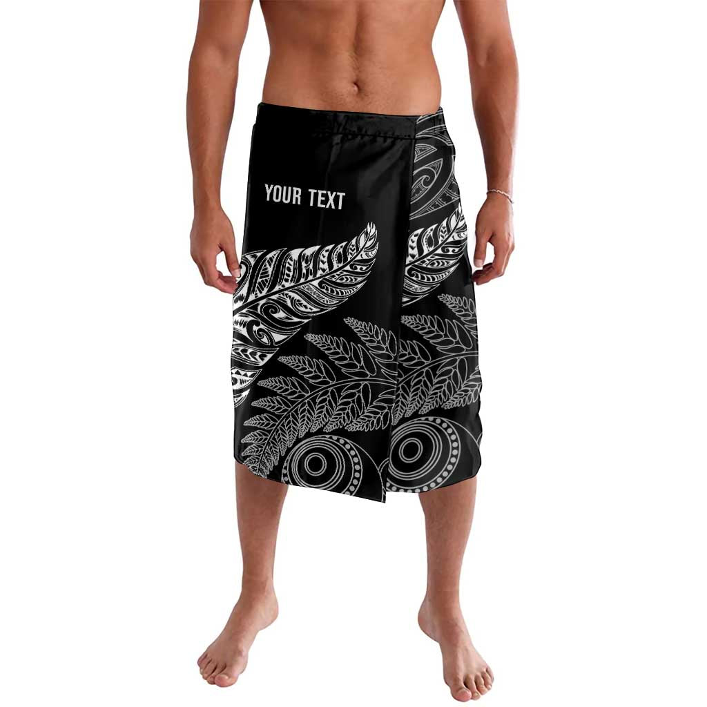 Aotearoa Personalized Lawn Bowls Maori Lavalava New Zealand Black Tribal Silver Fern LT7 Black - Polynesian Pride