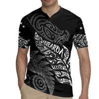 Aotearoa Personalized Lawn Bowls Maori Rugby Jersey New Zealand Black Tribal Silver Fern - Polynesian Pride