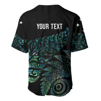 Aotearoa Personalized Lawn Bowls Maori Baseball Jersey New Zealand Paua Shell Tribal Silver Fern - Polynesian Pride