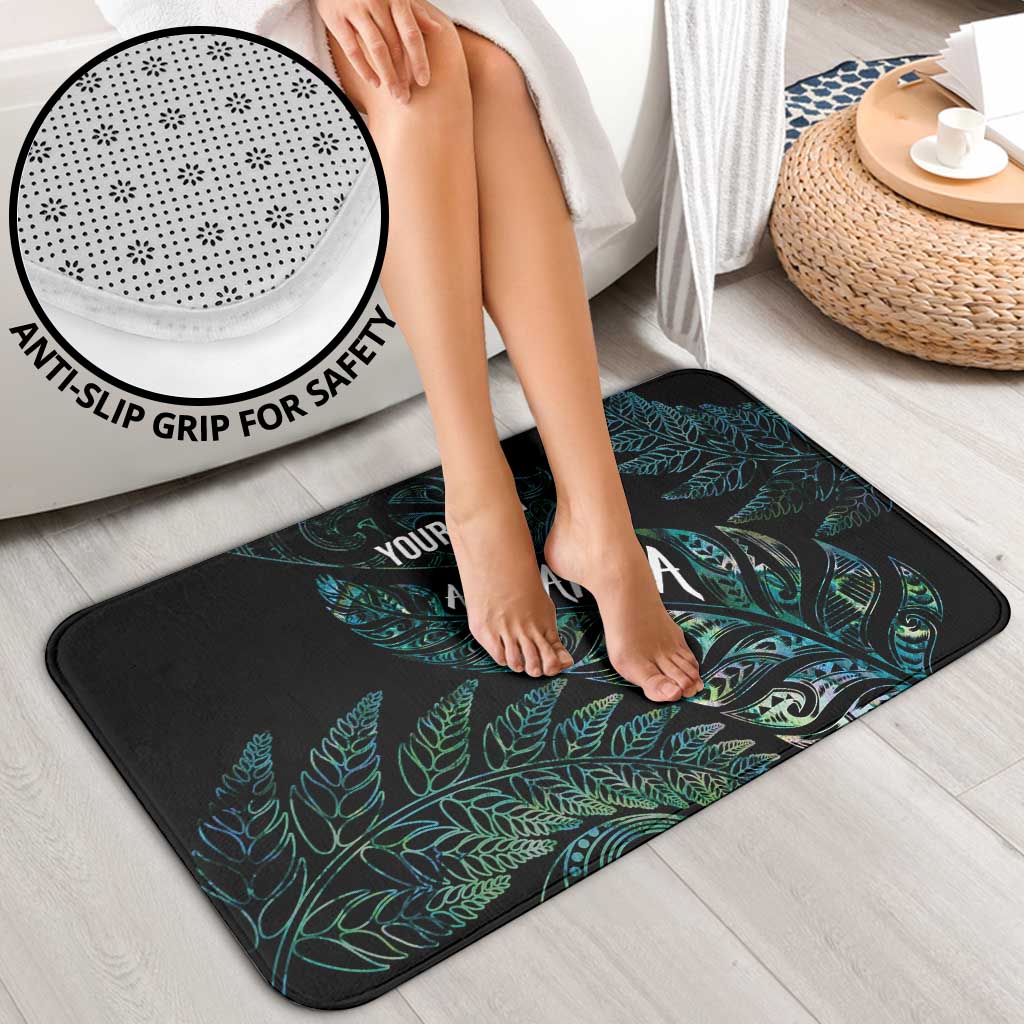 Aotearoa Personalized Lawn Bowls Maori Bathroom Set New Zealand Paua Shell Tribal Silver Fern LT7 - Polynesian Pride