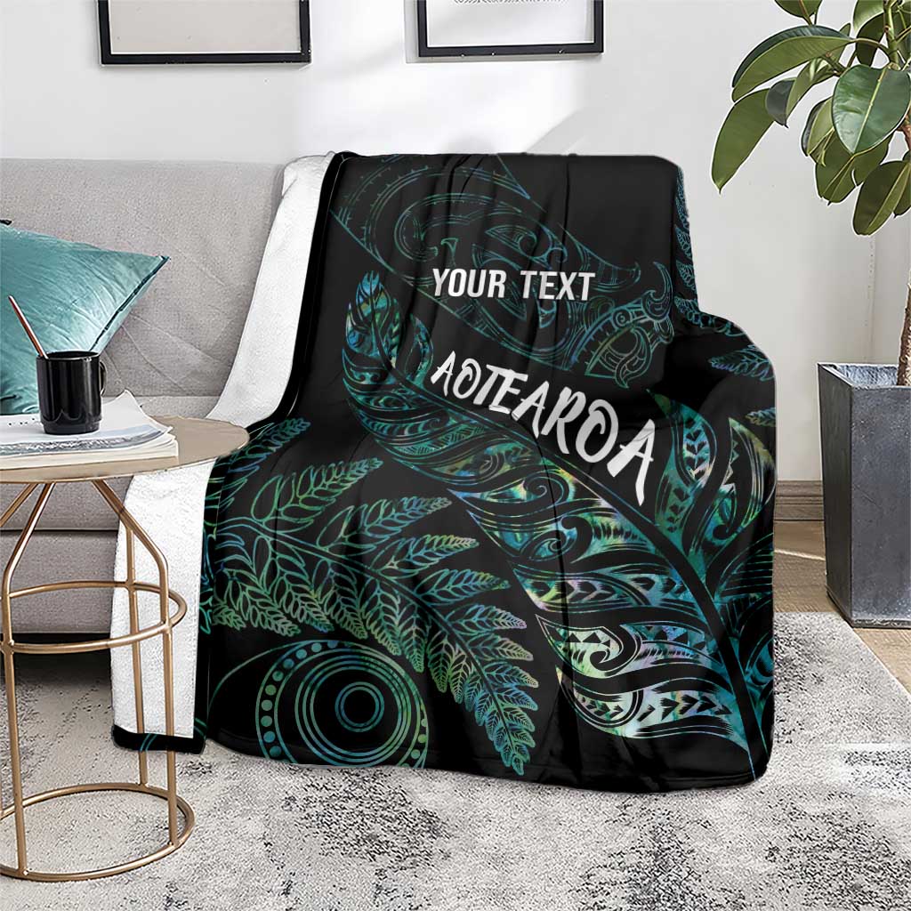 Aotearoa Personalized Lawn Bowls Maori Blanket New Zealand Paua Shell Tribal Silver Fern - Polynesian Pride