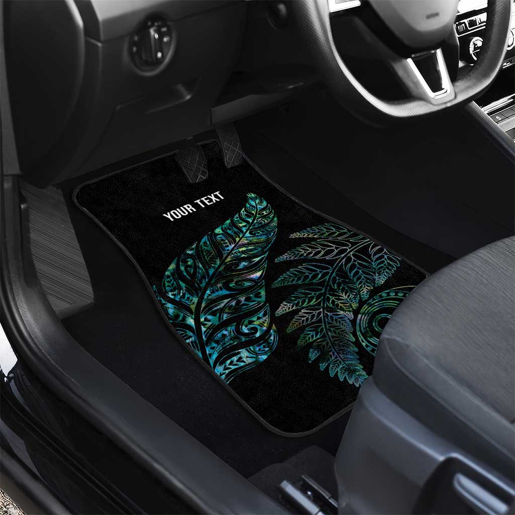 Aotearoa Personalized Lawn Bowls Maori Car Mats New Zealand Paua Shell Tribal Silver Fern - Polynesian Pride