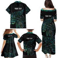 Aotearoa Personalized Lawn Bowls Maori Family Matching Puletasi and Hawaiian Shirt New Zealand Paua Shell Tribal Silver Fern LT7 - Polynesian Pride