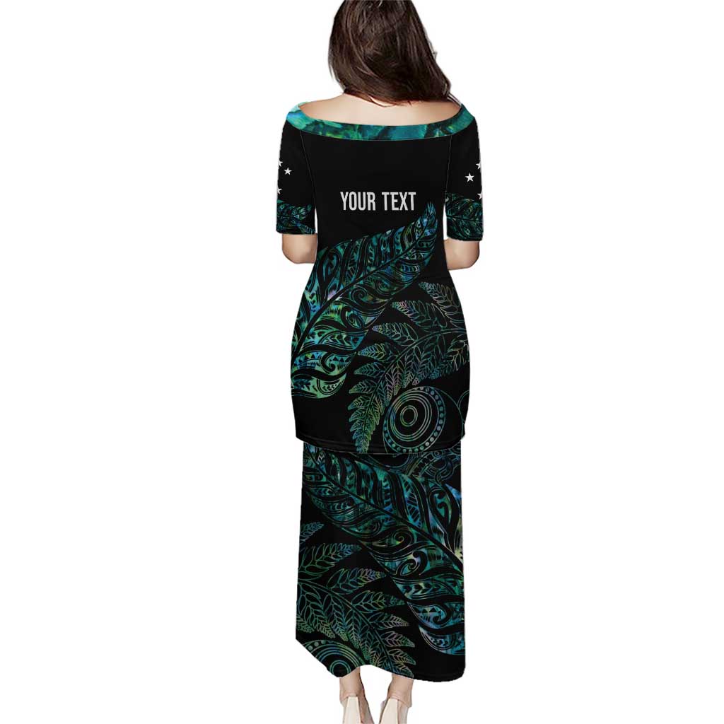 Aotearoa Personalized Lawn Bowls Maori Family Matching Puletasi and Hawaiian Shirt New Zealand Paua Shell Tribal Silver Fern LT7 - Polynesian Pride