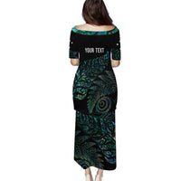 Aotearoa Personalized Lawn Bowls Maori Family Matching Puletasi and Hawaiian Shirt New Zealand Paua Shell Tribal Silver Fern LT7 - Polynesian Pride