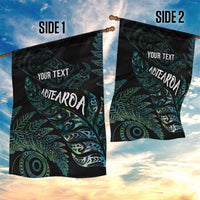 Aotearoa Personalized Lawn Bowls Maori Garden Flag New Zealand Paua Shell Tribal Silver Fern - Polynesian Pride
