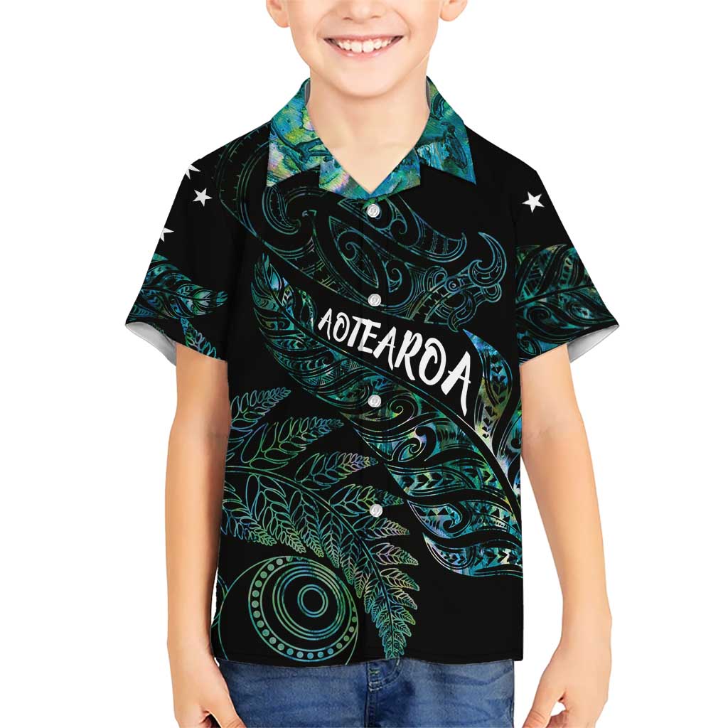 Aotearoa Personalized Lawn Bowls Maori Hawaiian Shirt New Zealand Paua Shell Tribal Silver Fern - Polynesian Pride