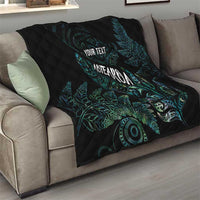 Aotearoa Personalized Lawn Bowls Maori Quilt New Zealand Paua Shell Tribal Silver Fern - Polynesian Pride