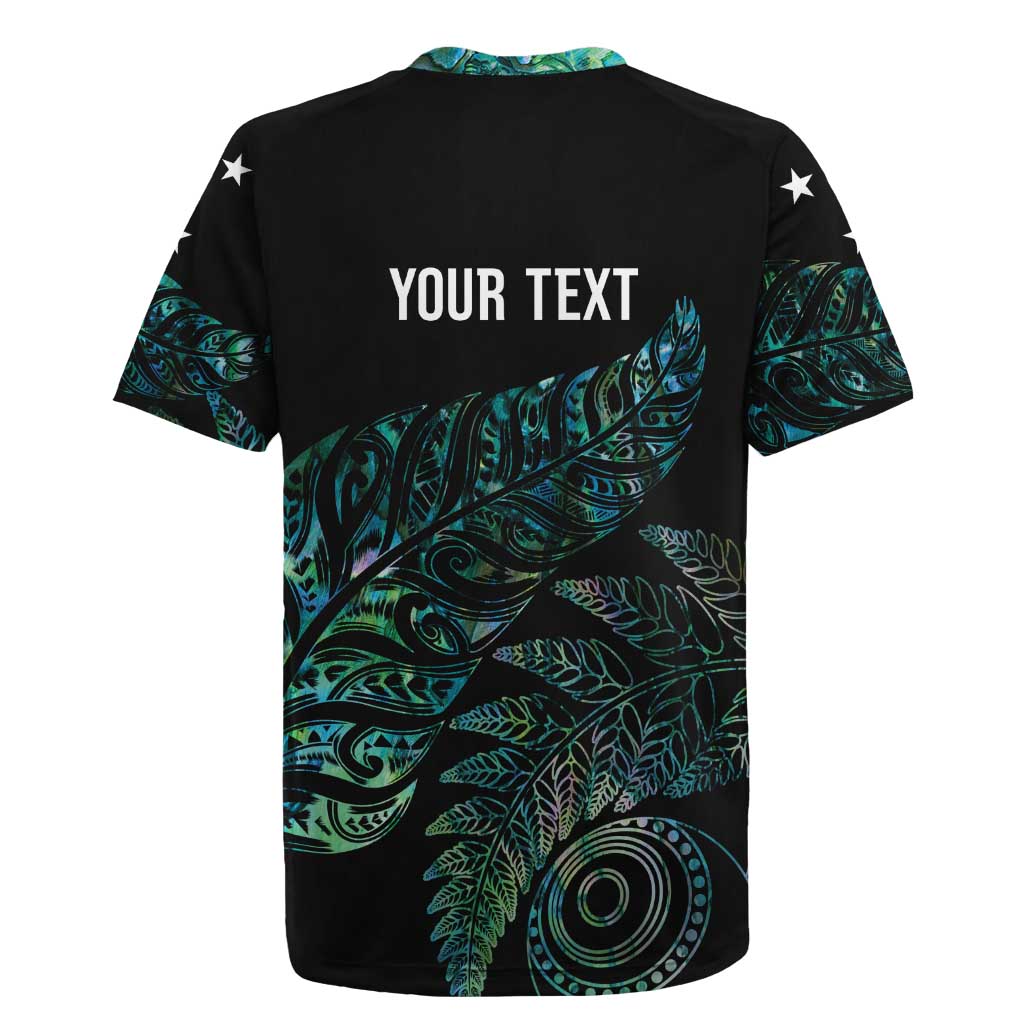 Aotearoa Personalized Lawn Bowls Maori Rugby Jersey New Zealand Paua Shell Tribal Silver Fern - Polynesian Pride