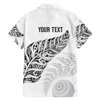 Aotearoa Personalized Lawn Bowls Maori Hawaiian Shirt New Zealand White Tribal Silver Fern LT7 - Polynesian Pride