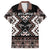 Personalised Taniko Motifs Aotearoa Hawaiian Shirt Waitangi Kowhaiwhai Kiwi - Mocha