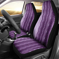 Vintage Violet Hawaiian Traditional Kapa Mix Flowers Lei Car Seat Cover