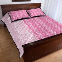 Vintage Pink Hawaiian Traditional Kapa Mix Flowers Lei Quilt Bed Set