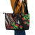 Aloha Hawaii Manta Rays Leather Tote Bag Red Ohia Lehua
