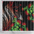Aloha Hawaii Manta Rays Shower Curtain Red Ohia Lehua