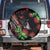 Aloha Hawaii Manta Rays Spare Tire Cover Red Ohia Lehua