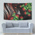 Aloha Hawaii Manta Rays Tapestry Red Ohia Lehua